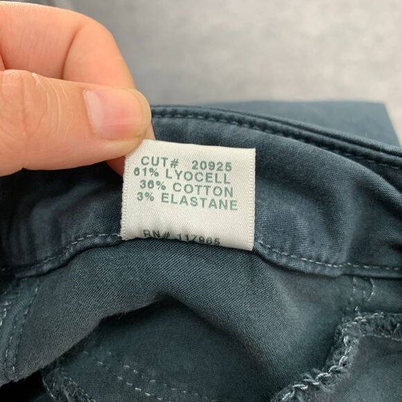 J Brand Anja Jeans Womens 25 Slate Luxe Sateen Cuffed Ankle Cropped Mid Rise - Picture 12 of 15